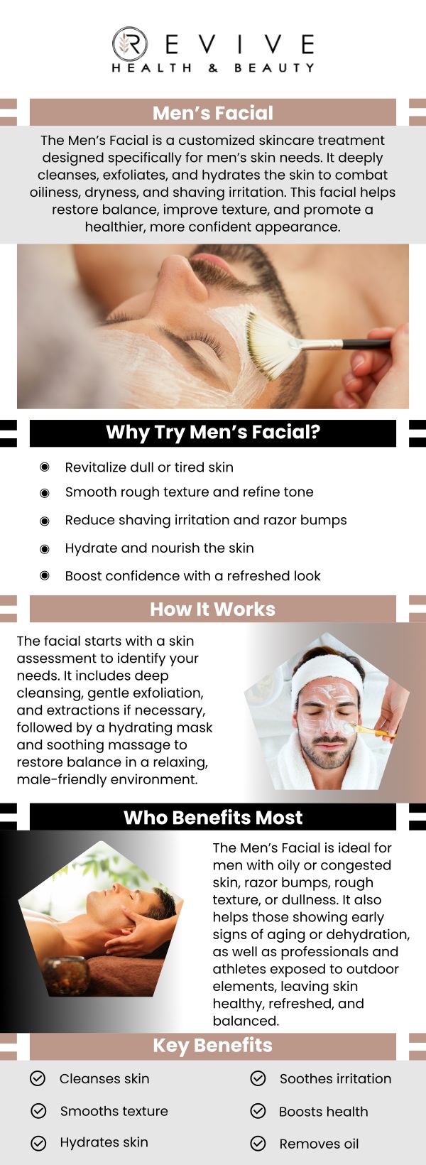 Common questions asked by clients: What is a men’s facial? How is a men’s facial different from a regular facial? How often should men get facials? How long does a typical men’s facial take? For more information, contact us or schedule an appointment online. We are conveniently located at 123 ABC Ave Suite A, Los Altos, CA 123456.